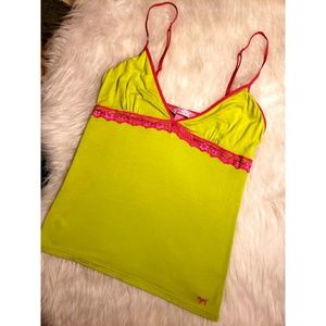 Victoria's Secret PINK green cami